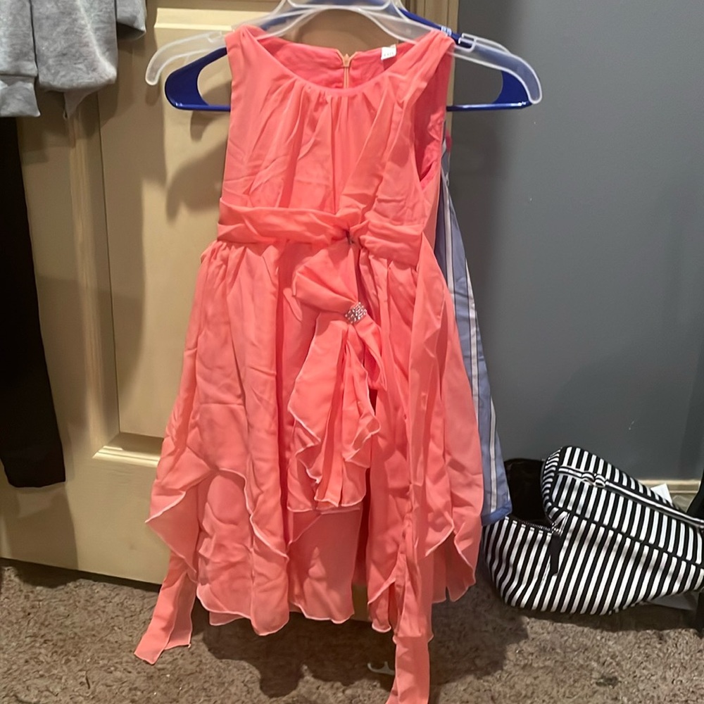 A pink unused dress